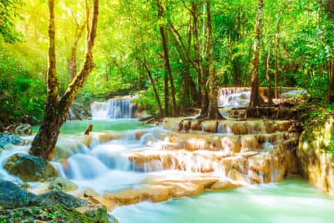 Erawan National Park + Kanchanaburi 14-Hour Small Group Tour
