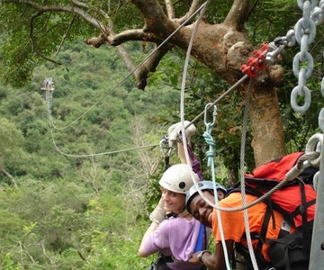 Visita a Hazyview: Experiência de tirolesa de 2,5 horas no rio Sabie