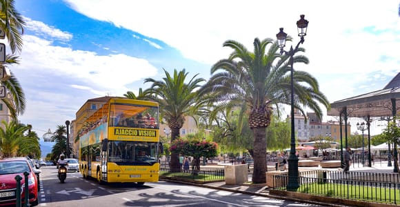 Ajaccio: Open-Top Bus Sightseeing Tour