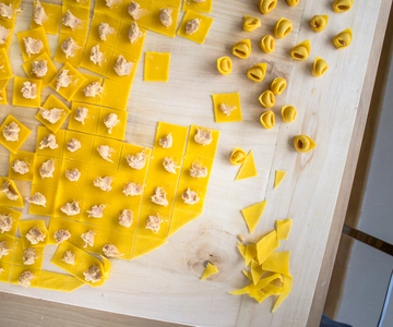 Bolonia: Clase de elaboración de pasta en casa de un lugareño