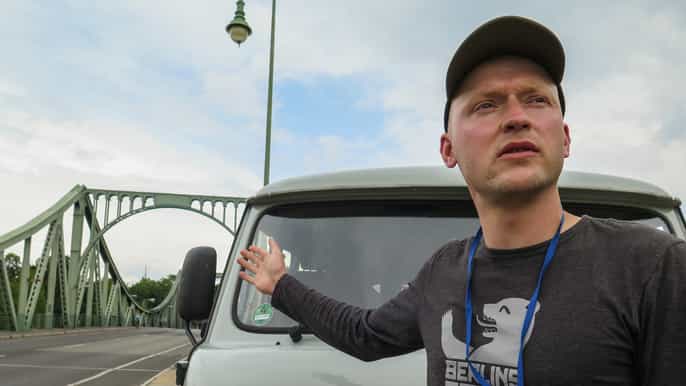 potsdam city tour in a soviet minibus