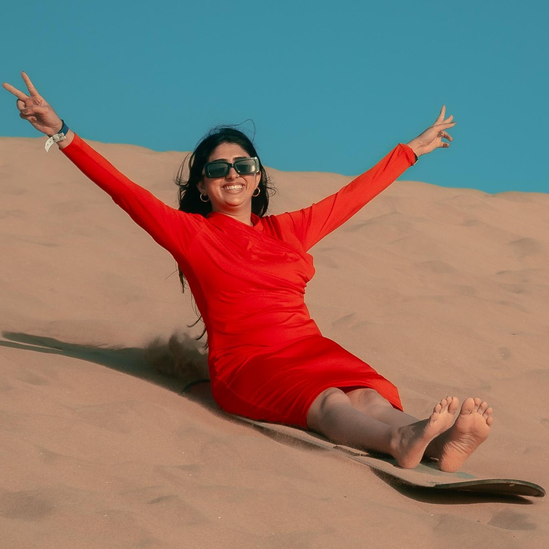 Agadir/Taghazout : sandboard et thé au coucher du soleil avec spectacle de feu