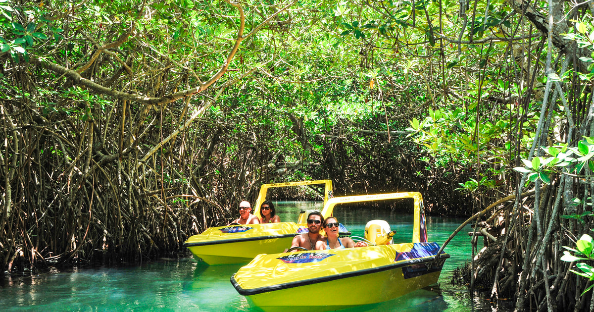 cancun-speedboat-mangrove-jungle-snorkel-tour-getyourguide