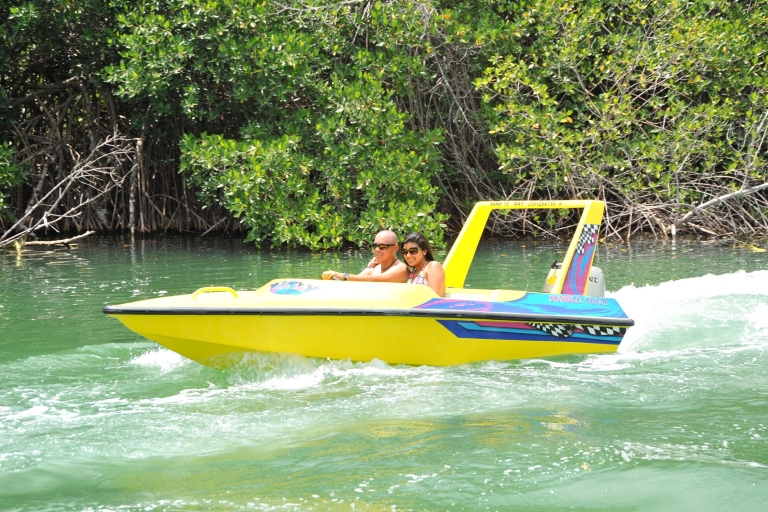 Cancun: Speedboat Mangrovendschungel- & Schnorcheltour
