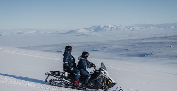 From Gullfoss: Langjökull Glacier Snowmobile Tour