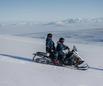 From Gullfoss: Langjökull Glacier Snowmobile Tour