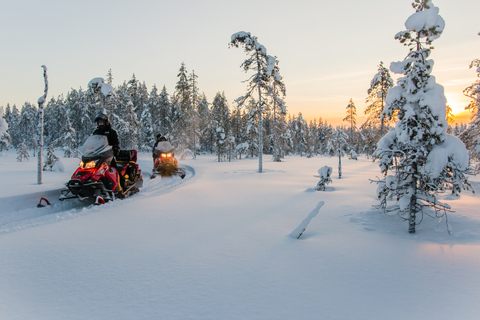 Rovaniemi: sneeuwscooteravontuur van 2 uurBegeleide sneeuwscootertocht van 2 uur