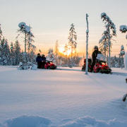 Rovaniemi : Safari en motoneige vers un élevage de rennes