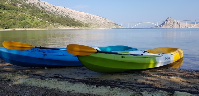Visit From Krk Kayaking Tour of Krk Bridge and Islet of St. Mark in Rijeka