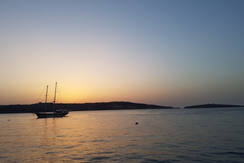 Malta: Blue Lagoon zonsondergang avond zwem- en snorkelbootcruise