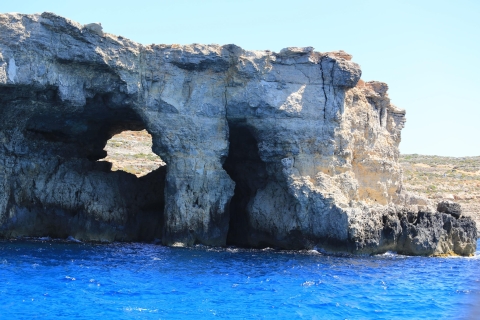 Malta: dagtrip Comino, Blauwe Lagune en grotten