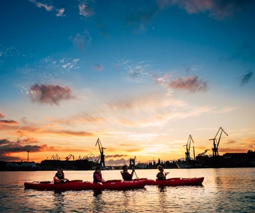 Gdansk: Sunset Kayak Tour