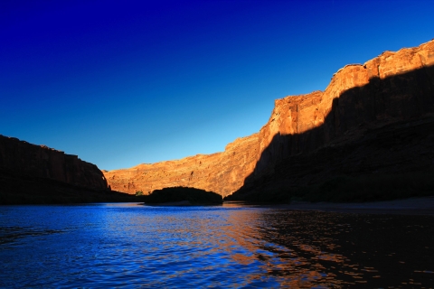 Moab: boottocht bij zonsondergang op de Colorado-rivier met optioneel dinerMoab: Colorado River Sunset-boottocht zonder diner