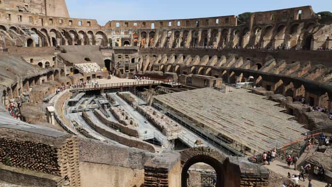 roma excursão para pequenos grupos no coliseu e na roma antiga em russo