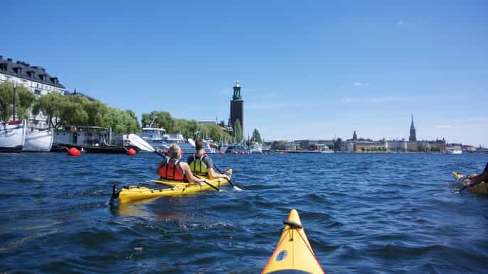 stockholm 2hour guided kayak city tour optional dinner