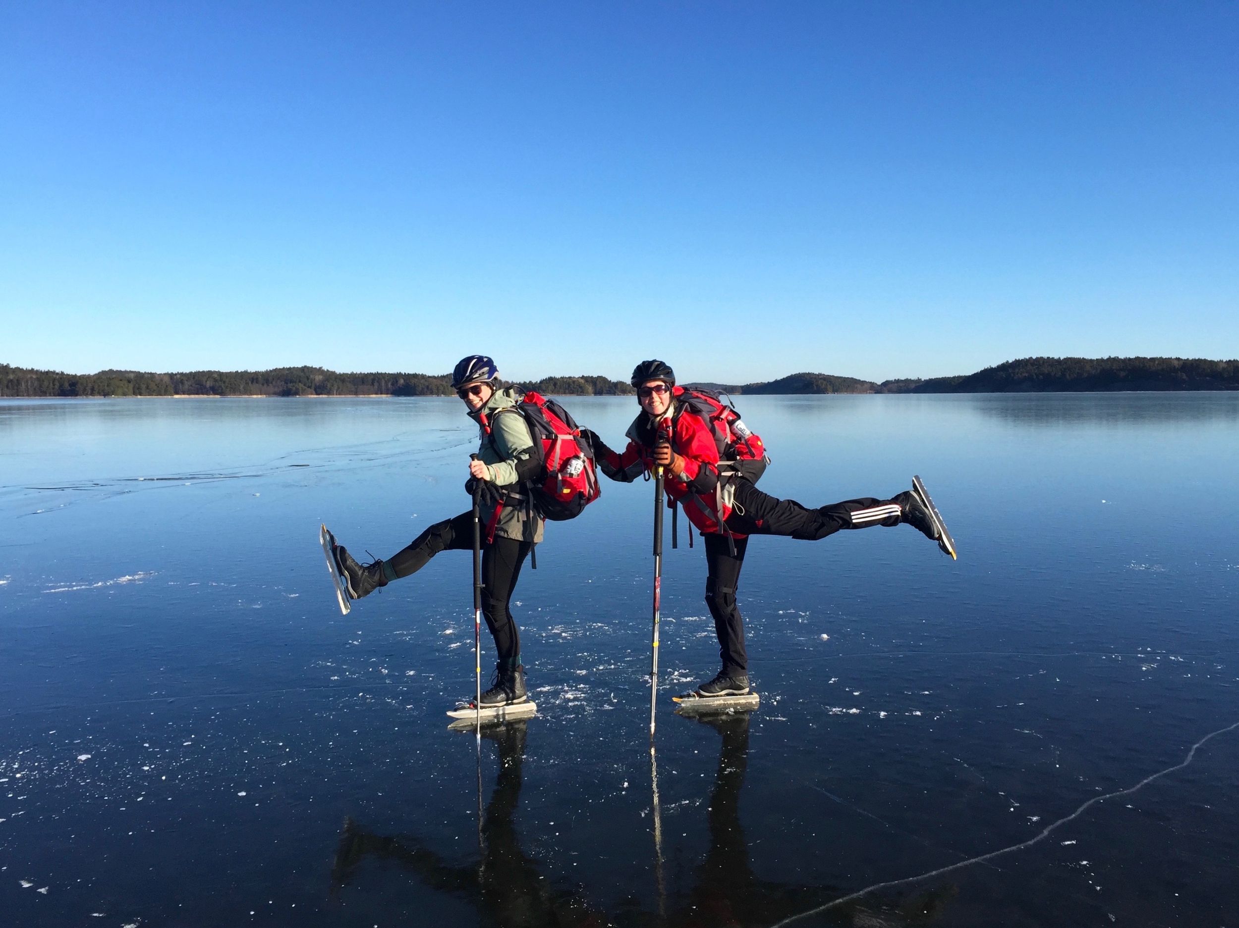 Stockholm: Schlittschuhlaufen auf Natureis Einführungs-Tour