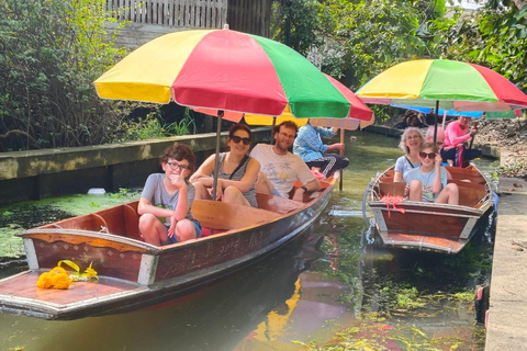 Ratchaburi: Private Floating &amp; Train Market + CAVE + Puppet