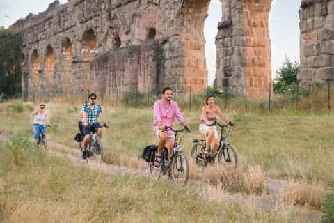 rome appian way and aqueducts park private bike tour