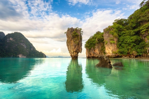 Excursion d'une journée à James Bond et à l'île de Yao Yai en bateau à moteur de luxePrise en charge à Phuket