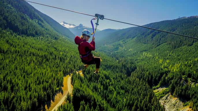 whistler the longest zipline in north america