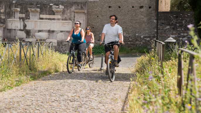 rome appian way 3hour private bike tour