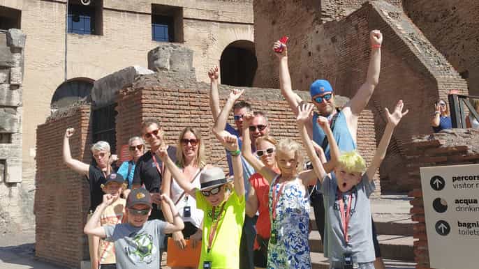 colosseum and ancient rome family tour for kids