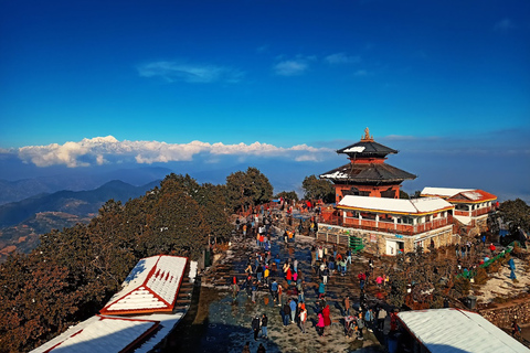 Hög bergsvandring och linbanefärd i Kathmandu ChandragiriHögsta bergsvandring och linbana i Kathmandu Chandragiri