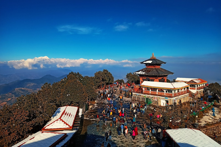 Hög bergsvandring och linbanefärd i Kathmandu ChandragiriHögsta bergsvandring och linbana i Kathmandu Chandragiri