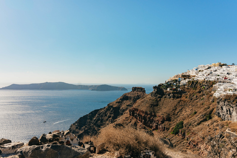 Santorini: begeleide wandeling naar krater en zonsondergang