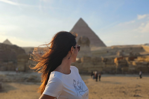 From Hurghada: Pyramids & Museum Small Group Tour by Van Small Group Tour without Entry Fees