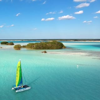Bacalar: privézeiltocht met catamaran