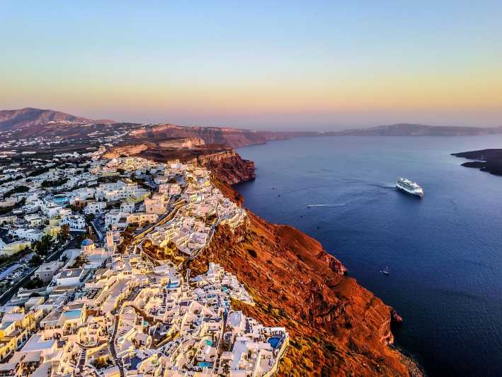Dal porto di Rethymno: Tour di un giorno a Santorini