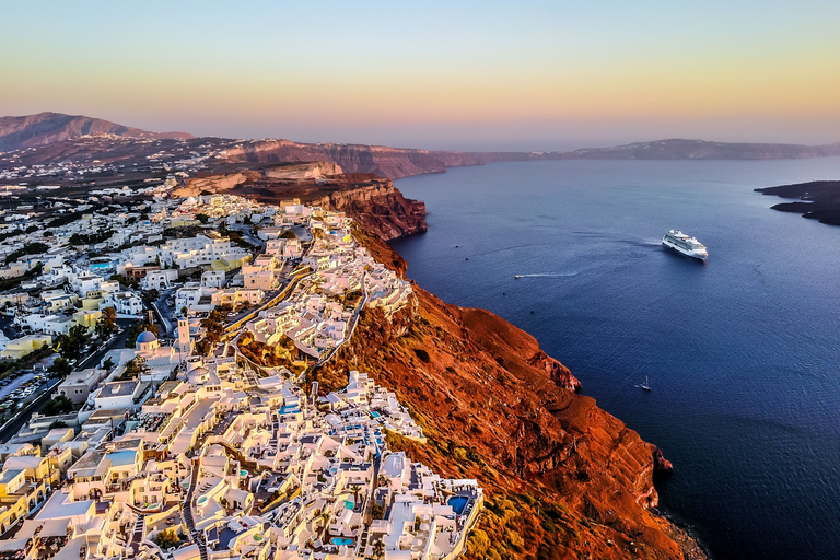 Depuis le port de Rethymno : Excursion d&#039;une journée à Santorin