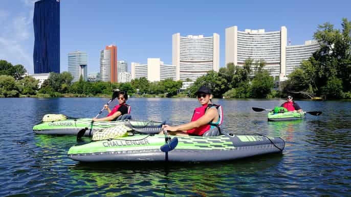 excursión de medio día en kayak por viena