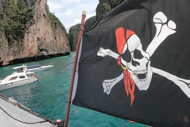 From Phi Phi Island: Pirate Boat with Sunset