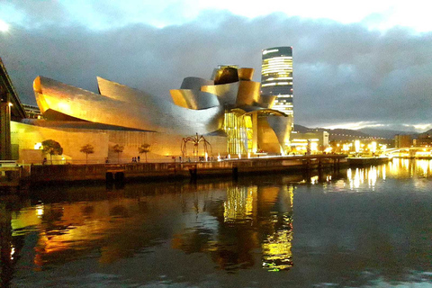 Bilbao: klassieke en moderne begeleide wandeltocht met PintxosBilbao: klassieke en moderne tour in het Frans