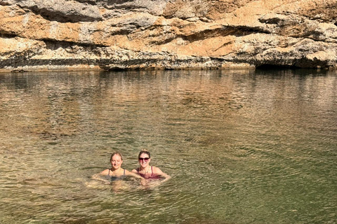 Sharing Tour to Wadi Shab Hike, Swim, Cave, Sinkhole, & Fins Shared Wadi Shab Tour - Meeting at Wadi Shab Parking Area
