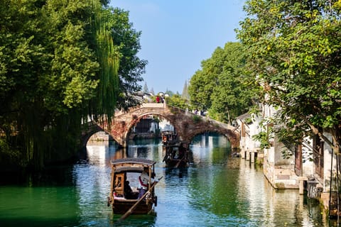 Wuzhen: East & West Zha Private Tour, Boat Ride & Night View