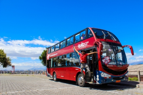 Quito: 2,5-stündige Stadtrundfahrt per BusHop-On-Hop-Off-Tour ab Naciones Unidas Boulevard