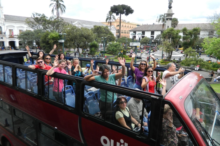 Quito: stadsbustour van 2,5 uurHop-on Hop-off vanaf Naciones Unidas Boulevard