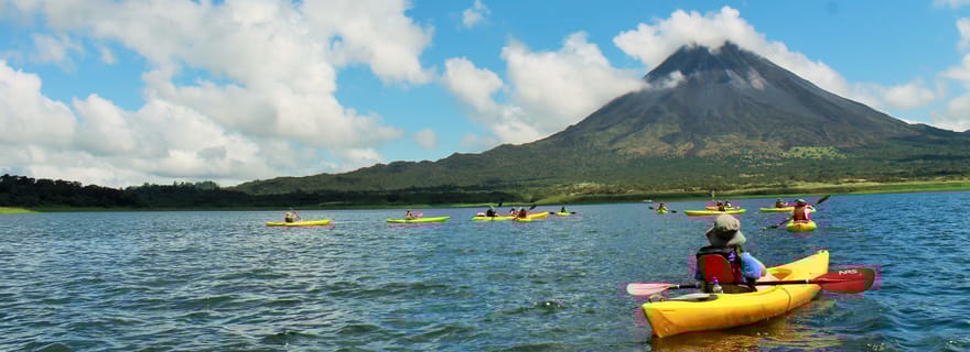 Lac Arenal : Excursion combinée en kayak et à vélo