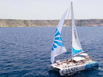 Palma de Majorque : Excursion de luxe en catamaran avec repas