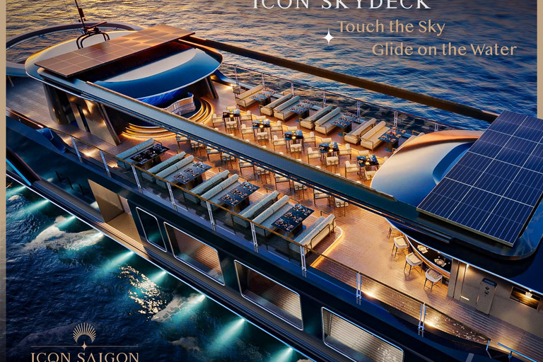 HCMC: ICON Sunset Cruise & Open Bus with Private Pickup Option 3: Sunset Cruise (Unlimited Drinks &Snack) + Open Bus