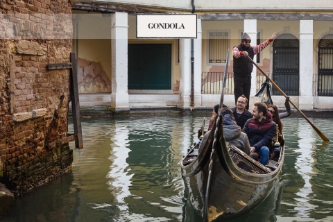 Venedig: Gondelfahrt auf dem Canal Grande und RundgangTour auf Spanisch