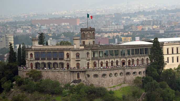 mexico visite à pied du château de chapultepec