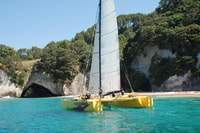 Whitianga, zeiltocht naar Cathedral Cove - Housity