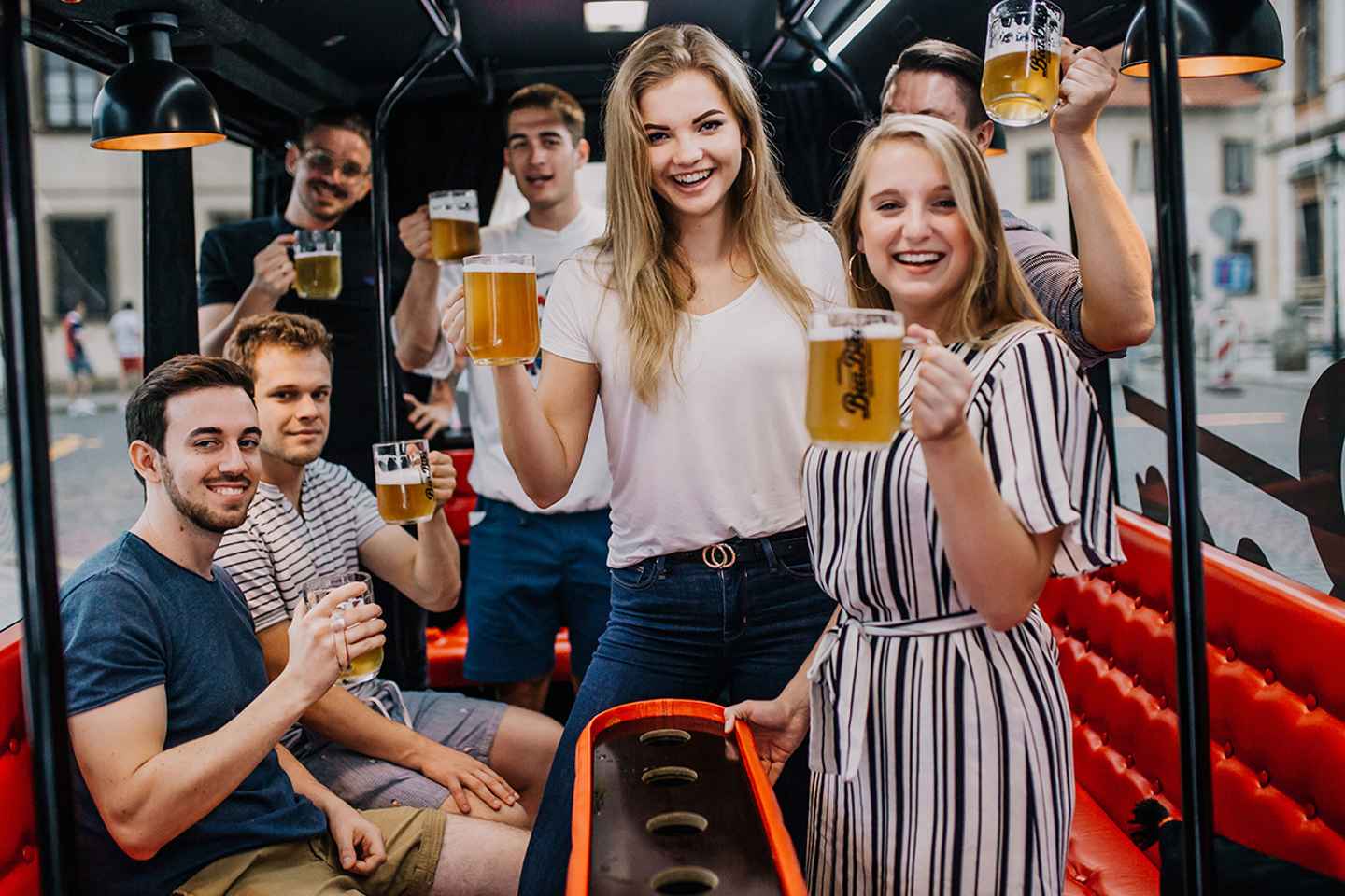 Prague: Party Beer Bus