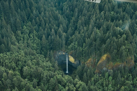 Portland: schilderachtige luchttour Multnomah Falls