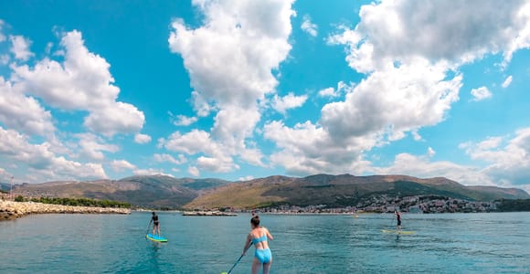 Split: Stand-Up-Paddling auf dem Fluss und der Adria