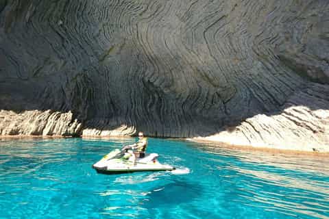 From Puerto de Alcudia: Coll Baix Tour Jet Ski Trip